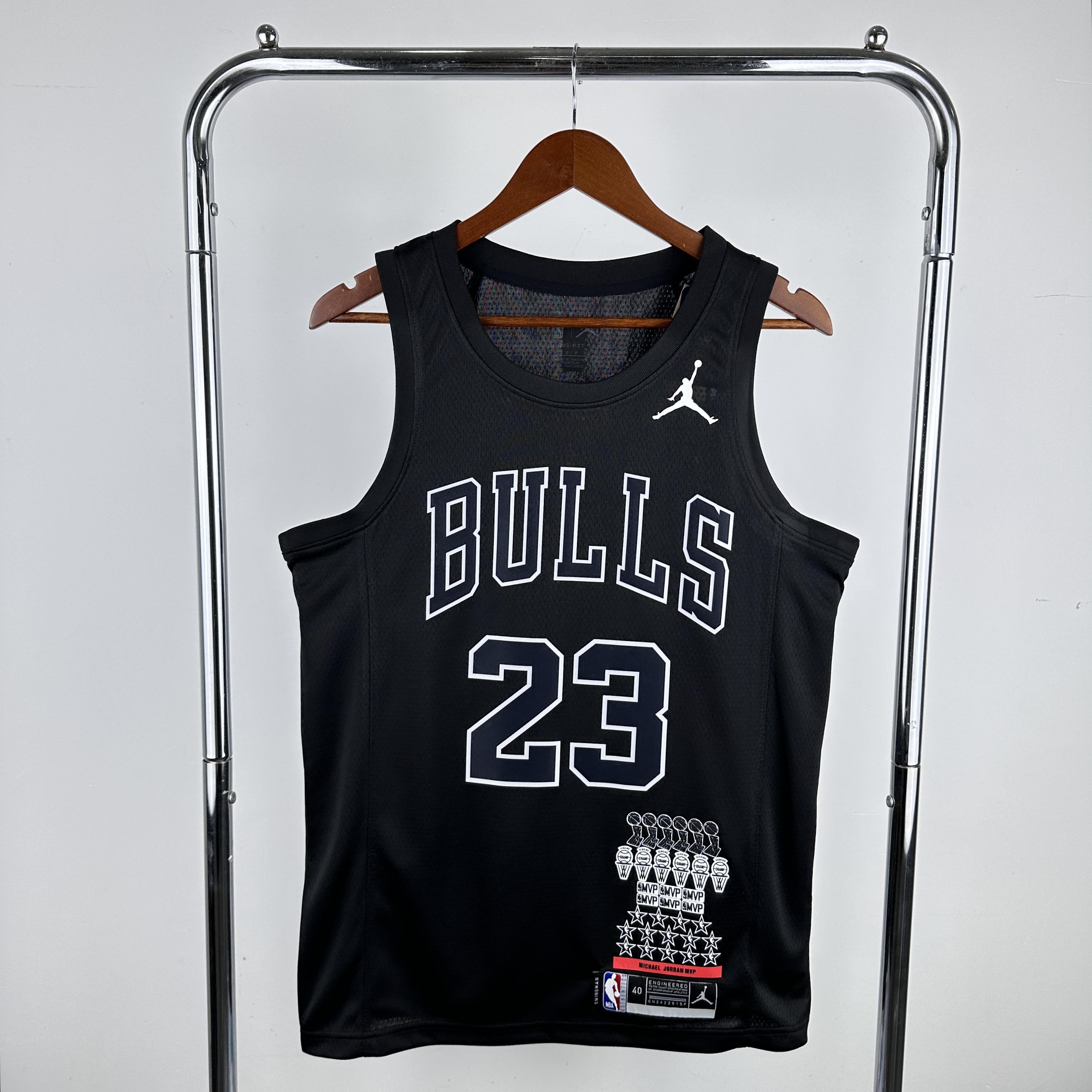 Men Chicago Bulls #23 Jordan Black Glory edition NBA 2024 Jersey->new york knicks->NBA Jersey